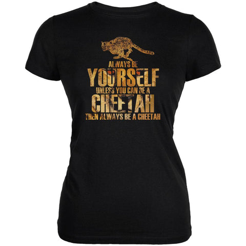 Always Be Yourself Cheetah Juniors Soft T Shirt