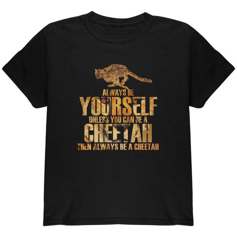 Always Be Yourself Cheetah Youth T Shirt