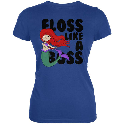 Floss Like A Boss Mermaid Juniors Soft T Shirt