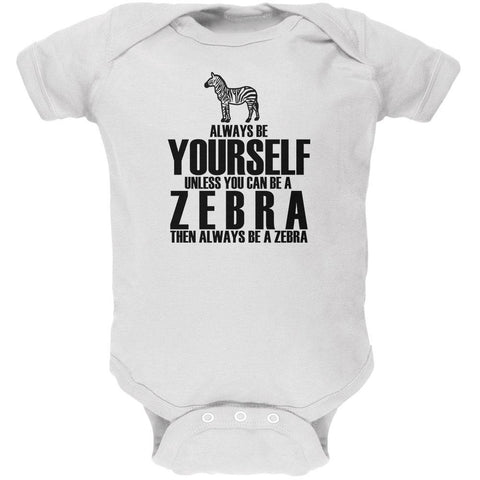 Always be Yourself Zebra Soft Baby One Piece