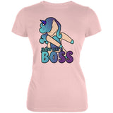 Floss Like A Boss Flossing Unicorn Dance Juniors Soft T Shirt
