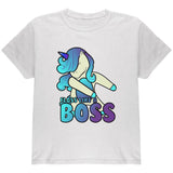 Floss Like A Boss Flossing Unicorn Dance Youth T Shirt