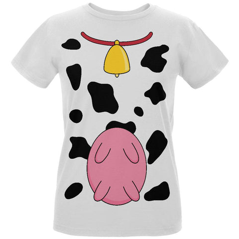 Halloween Cow Costume Udders Funny Womens Organic T Shirt