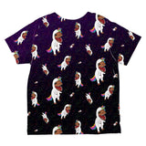 T-Rex Wearing Unicorn Costume Rexicorn Pattern All Over Toddler T Shirt