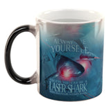 Always Be Yourself Unless Laser Shark All Over Heat Changing Coffee Mug