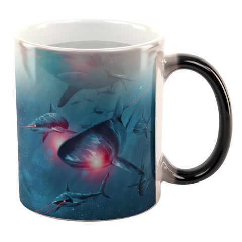 Always Be Yourself Unless Laser Shark All Over Heat Changing Coffee Mug