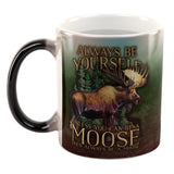Always Be Yourself Unless Moose All Over Heat Changing Coffee Mug
