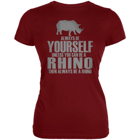 Always Be Yourself Rhino Juniors Soft T Shirt