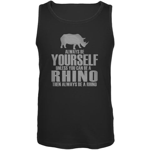 Always Be Yourself Rhino Mens Tank Top