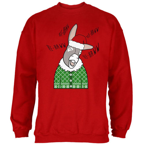 Italian Christmas Donkey Hee-Haw Funny Cute Mens Sweatshirt