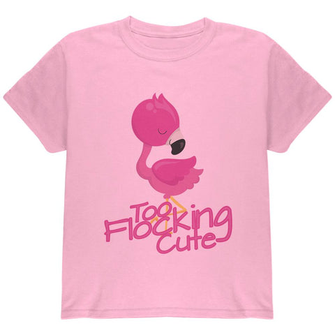 Flamingo Too Flocking Cute Youth T Shirt