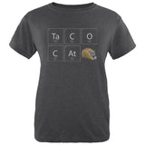 Taco Cat Periodic Table Womens Soft Heather T Shirt