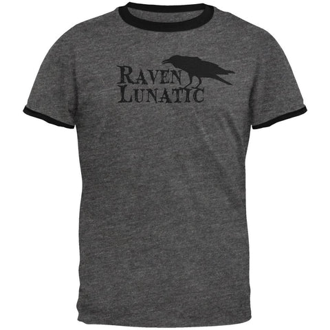 Halloween Raven Lunatic Mens Ringer T Shirt