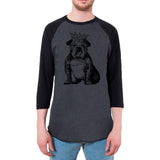 British Bulldog Crown Mens Raglan T Shirt