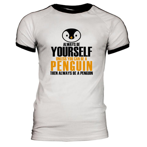 Always Be Yourself Penguin Mens Soccer Jersey T Shirt