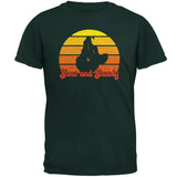 Sloth Slow and Steady Retro Sunset Mens T Shirt