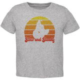 Sloth Slow and Steady Retro Sunset Toddler T Shirt