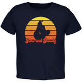 Sloth Slow and Steady Retro Sunset Toddler T Shirt