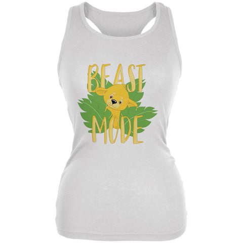 Beast Mode Cute Lion Cub Juniors Soft Tank Top