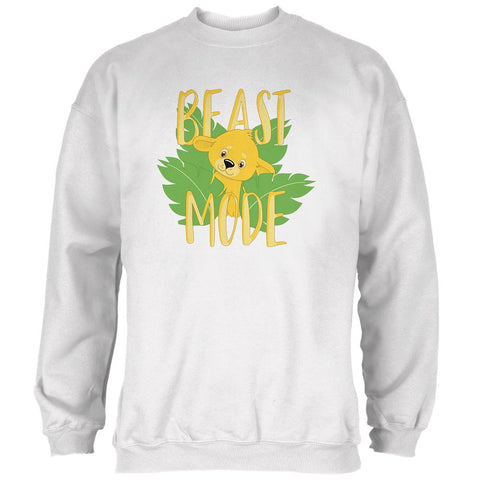 Beast Mode Cute Lion Cub Mens Sweatshirt