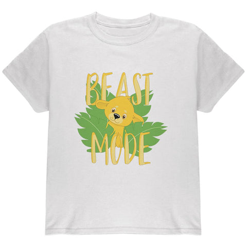 Beast Mode Cute Lion Cub Youth T Shirt