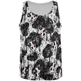 Cute Mad Cow Pattern All Over Mens Tank Top