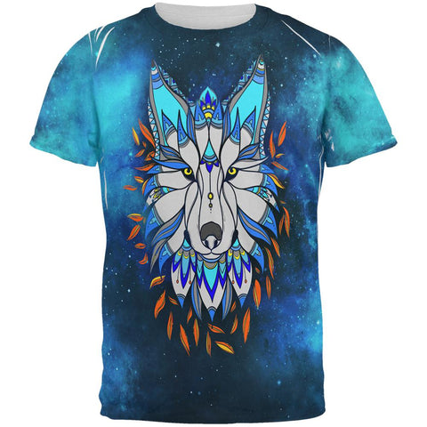 Totem Wolf is my Spirit Animal All Over Mens T Shirt