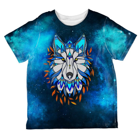 Totem Wolf is my Spirit Animal All Over Toddler T Shirt