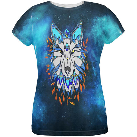 Totem Wolf is my Spirit Animal All Over Womens T Shirt