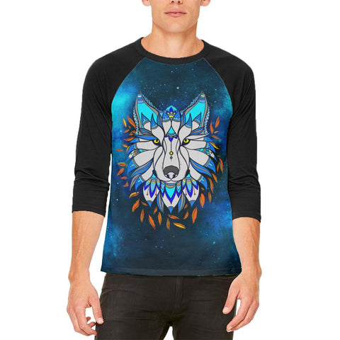 Totem Wolf is my Spirit Animal Mens Raglan T Shirt
