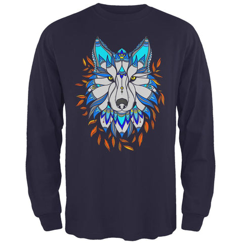 Totem Wolf is my Spirit Animal Mens Long Sleeve T Shirt