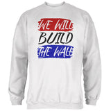 America First We Will Build the Wall Mens Sweatshirt  front view