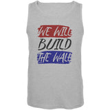 America First We Will Build the Wall Mens Tank Top  front view
