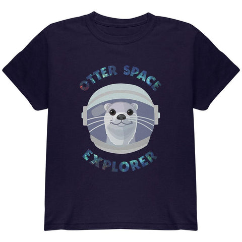 Otter Outer Space Explorer Cute Youth T Shirt
