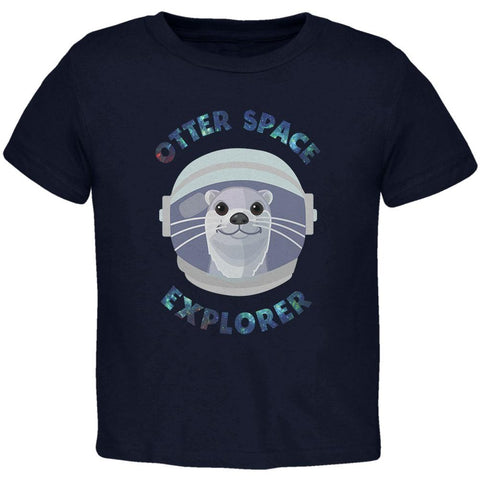 Otter Outer Space Explorer Cute Toddler T Shirt