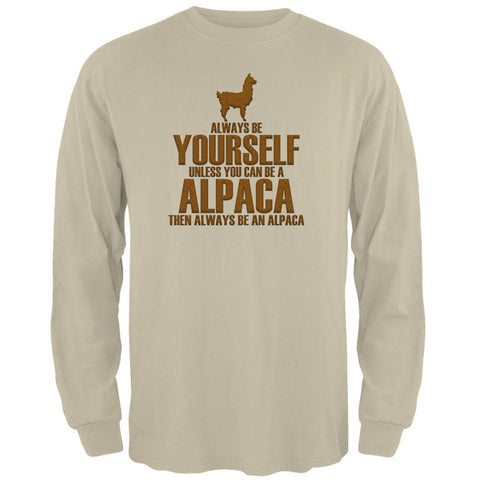Always Be Yourself Alpaca Mens Long Sleeve T Shirt