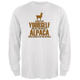 Always Be Yourself Alpaca Mens Long Sleeve T Shirt