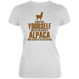 Always Be Yourself Alpaca Juniors Soft T Shirt