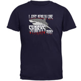 I Just Really Like Sharks Okay? Mens T Shirt