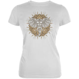 Henna Mandala Elephant Juniors Soft T Shirt