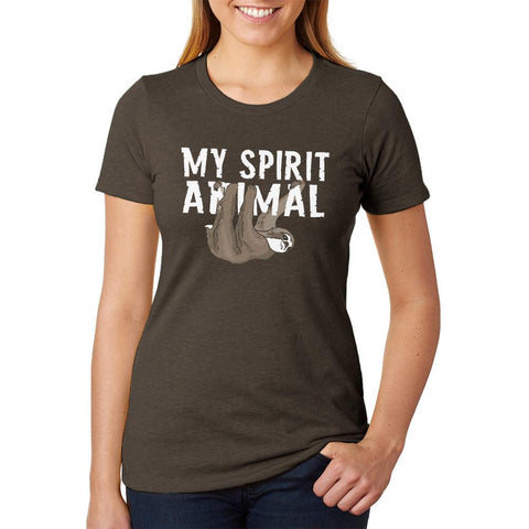 Sloth is My Spirit Animal Juniors Soft Heather T Shirt