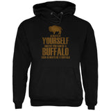 Always be Yourself Buffalo Bison Mens Hoodie