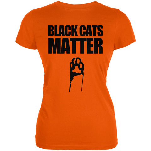 Halloween Black Cats Matter Juniors Soft T Shirt