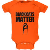 Halloween Black Cats Matter Soft Baby One Piece front view