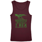 Jurassic Always Be Yourself T-Rex Youth Girls Tank Top