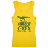 Jurassic Always Be Yourself T-Rex Youth Girls Tank Top