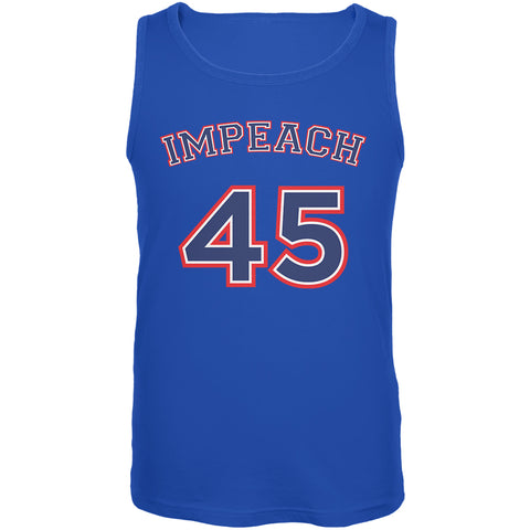Impeach 45 45th President Donald Trump Mens Tank Top  front view