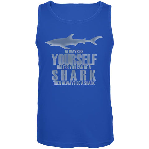 Always Be Yourself Shark Mens Tank Top