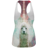 Galaxy Llama of Namaste Tetrahedron All Over Womens Work Out Tank Top
