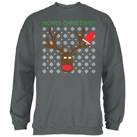 Party Deer Ugly Christmas Sweater Mens Sweatshirt